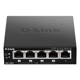 D-Link DGS-1005P Switch 5 Ports/ RJ-45 10/100/1000 PoE