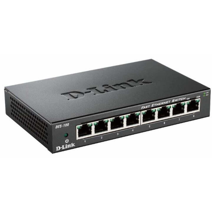 Commutateur D-Link DES-108 8 ports / RJ-45 10/100
