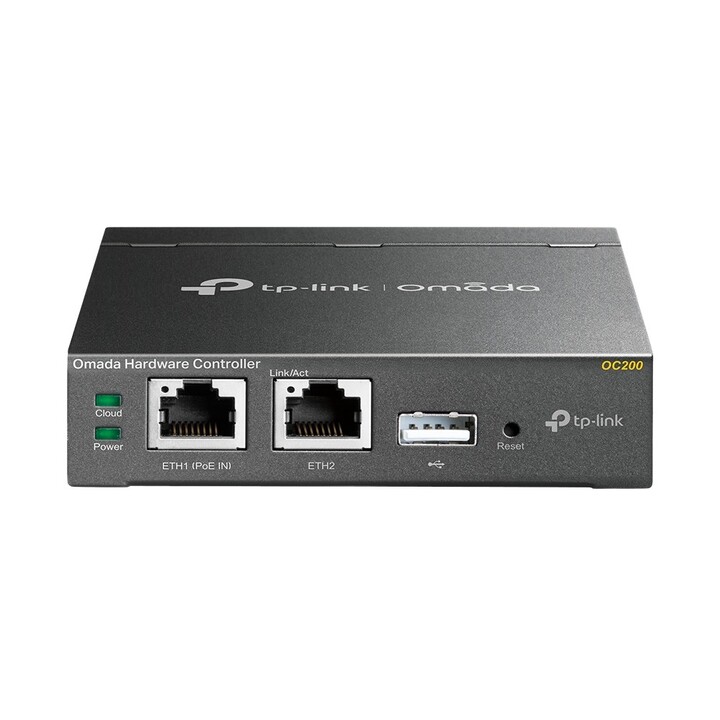 Controller TP-Link Omada OC200 con 2 porte RJ-45 e PoE 10/100.