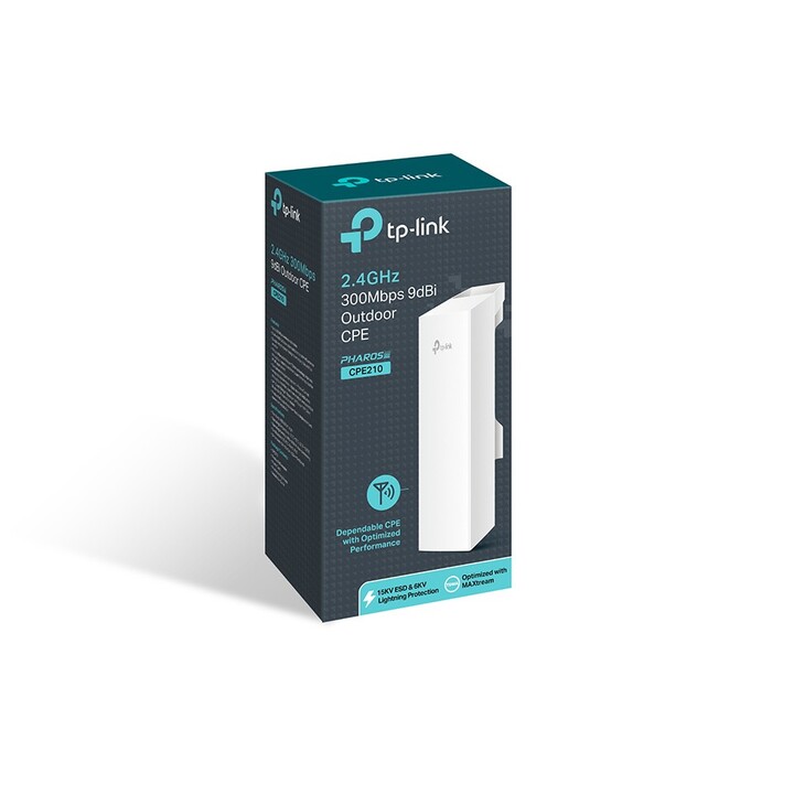 TP-Link CPE210 Wireless Repeater Access Point PoE 300Mbps/ 2.4GHz/ 9dBi Antenna/ WiFi 802.11n/b/g
