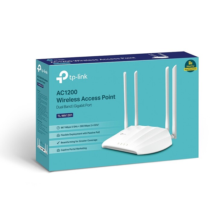 Access point wireless TP-Link TL-WA1201 PoE 1200Mbps/ 2.4GHz 5GHz/ WiFi 802.11b/g/n - 802.11ac/n/a