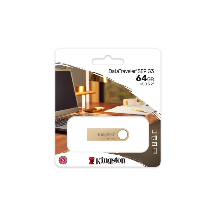 Clé USB 3.2 Kingston DataTraveler SE9 G3 64 Go
