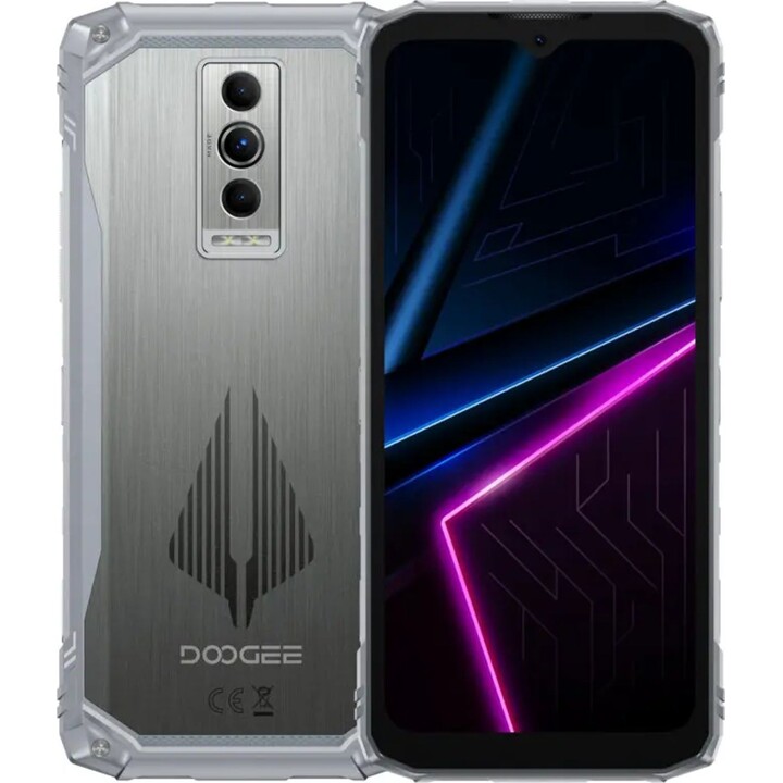 Doogee Blade 10 Pro Energy, 3 Go / 128 Go, écran IPS HD+ de 6,56 pouces, batterie de 6 150 mAh, couleur argent