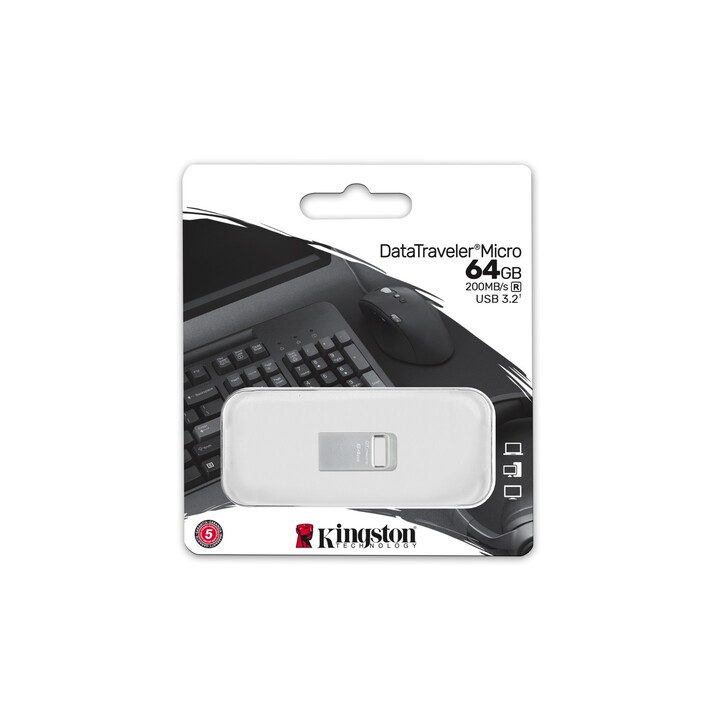 Kingston DataTraveler Micro USB 3.2 64GB Pendrive