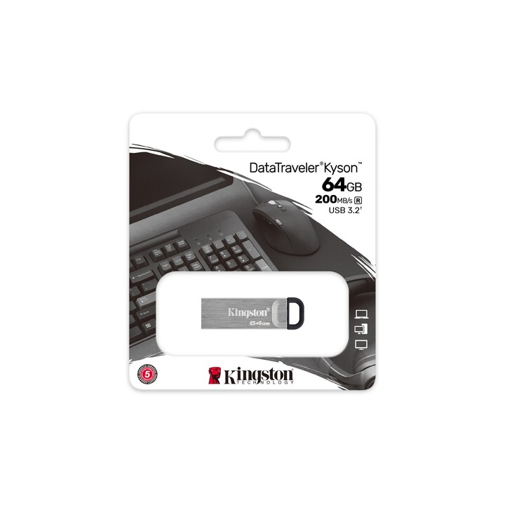 Clé USB 3.2 Kingston DataTraveler Kyson 64 Go