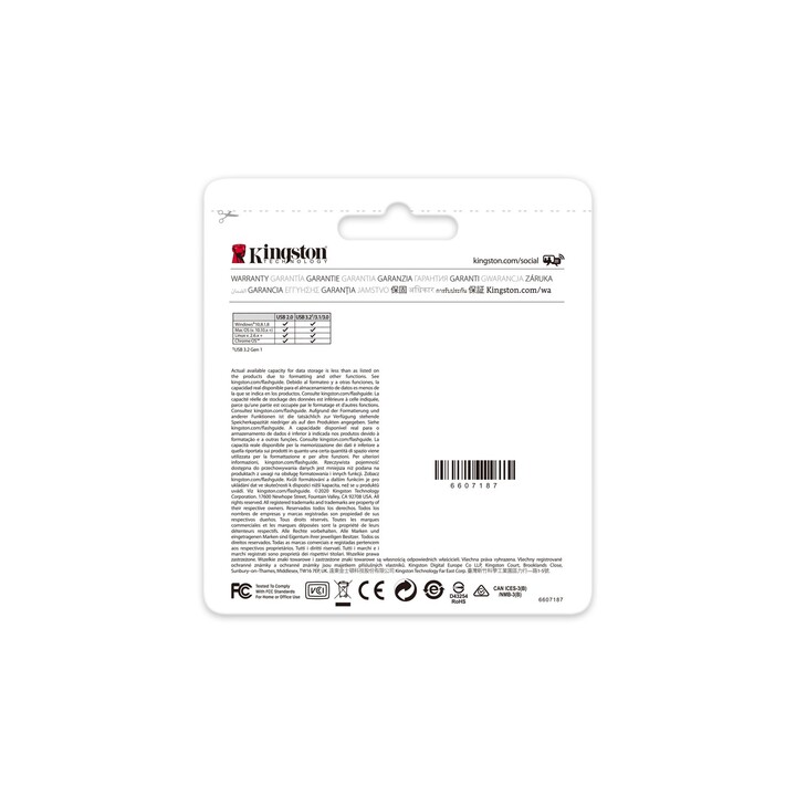 Chiavetta USB Kingston DataTraveler Kyson da 512 GB con interfaccia USB 3.2