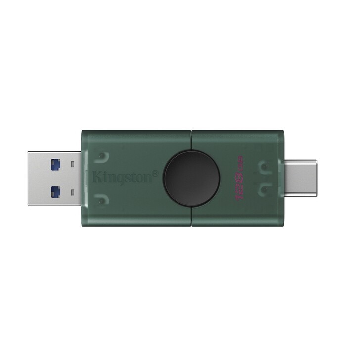 Pendrive Kingston DataTraveler Duo USB Type-C e USB 3.2 de 128 GB