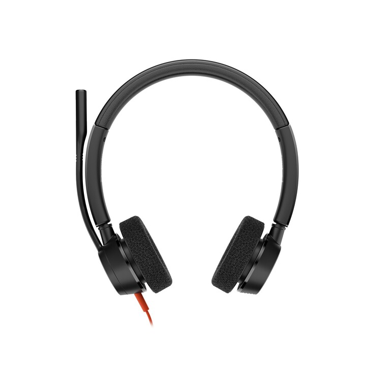 Poly Blackwire 3320 Kopfhörer für Microsoft Teams USB-C + USB-C/A Adapter / mit Mikrofon / USB Typ-C / Schwarz