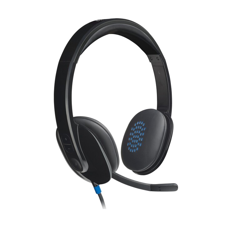 Casque Logitech H540 avec microphone, USB, noir