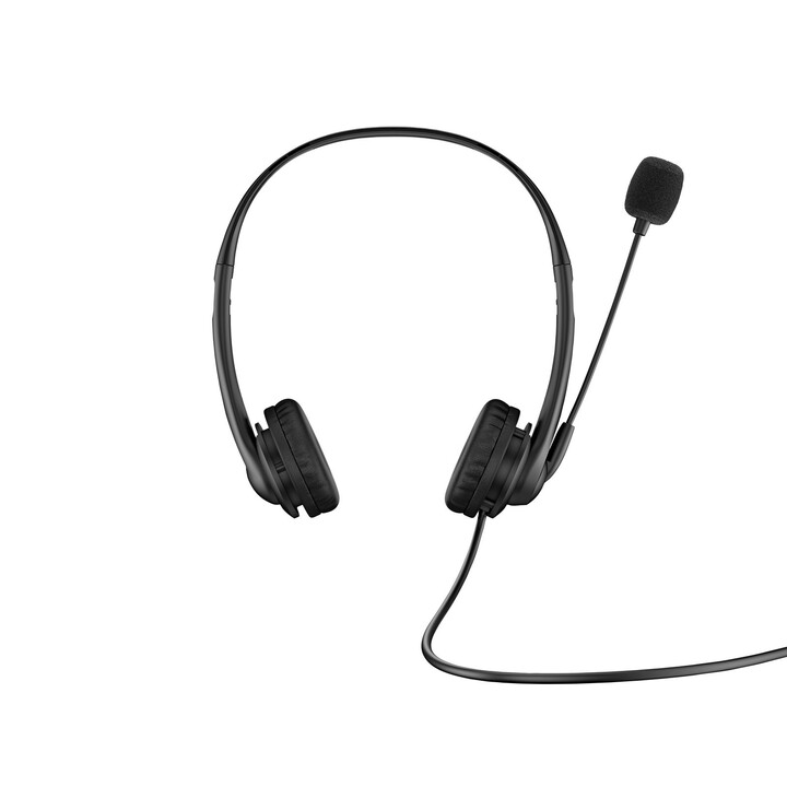 Casque HP G2 avec microphone, USB, noir