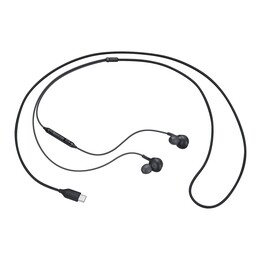 Auricolari Samsung in-ear con cavo USB-C, microfono e controllo del volume, colore nero, di AKG EO-IC100BBEGEU