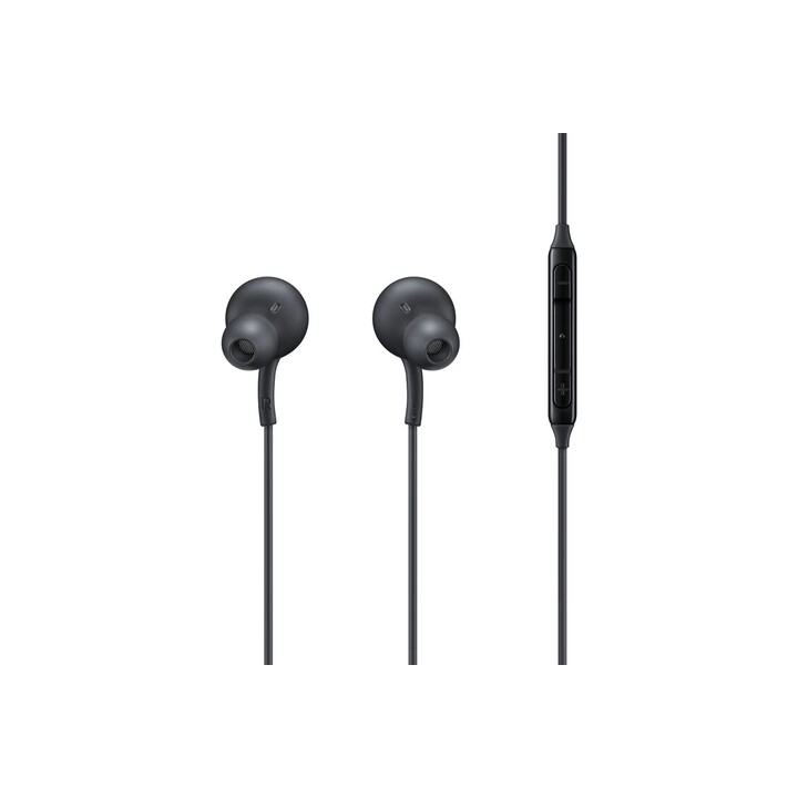 Écouteurs intra-auriculaires Samsung avec câble USB-C, microphone et contrôle du volume, noirs, par AKG EO-IC100BBEGEU