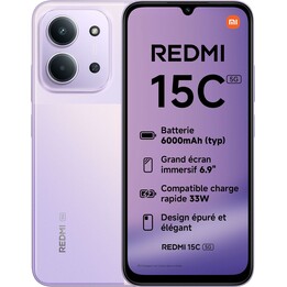 Xiaomi Redmi 15C 5G, 4GB 256GB, 6.9 HD+, 6000 mAh, Lila