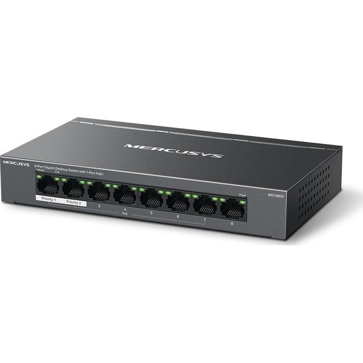 Mercusys MS108GP Unmanaged 8-Port Gigabit Desktop PoE+ Switch 65W