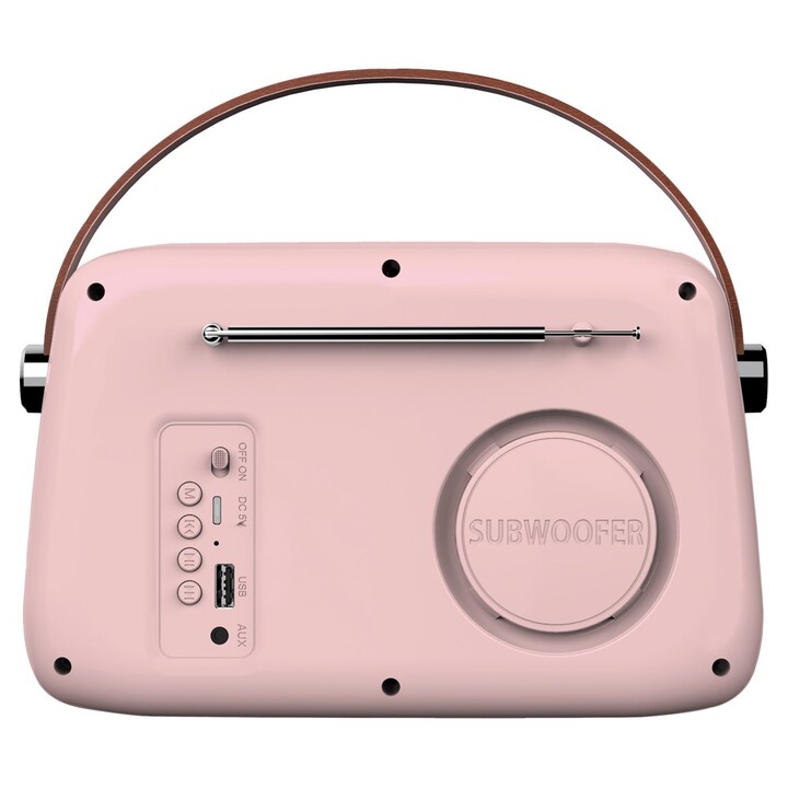 SAVIO RS-03 Portable Radio, Pink