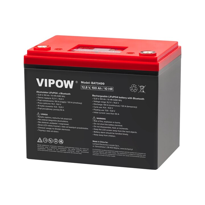 100 Ah LiFePO4 Bluetooth Battery.