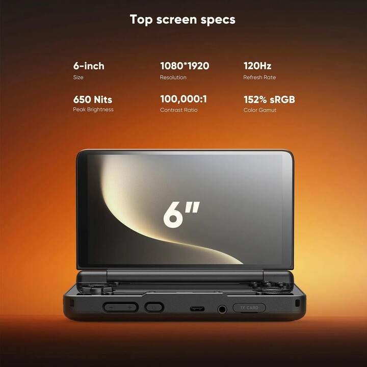 AYN 8434388456265 Thor Handheld Console 8GB RAM 128GB Black