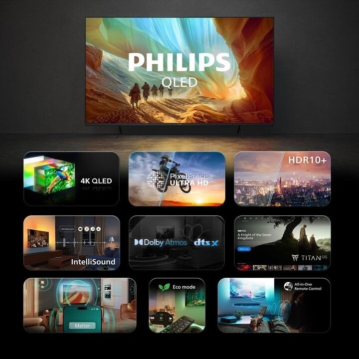 Philips 55PQS7801/12 Smart TV QLED 4K da 55 pollici