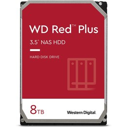 Disco rígido Western Digital WD80EFBX Red Plus para NAS, 8 TB, 3,5 polegadas, SATA3, 256 MB