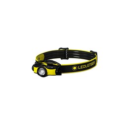 Lanterna de cabeça Ledlenser iH5 preta e amarela