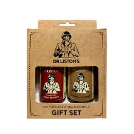 Kit de regalo para el cuidado de la batería Dr. Liston's DR-GS-DRCC - kit de limpieza de batería y platillos 2 × 150 ml