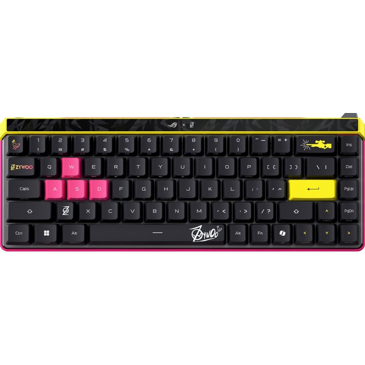 Asus ROG Falchion Ace HFX ZywOo Edition RGB Conmutadores Magnéticos ROG HFX Layout US / Inglés Negro