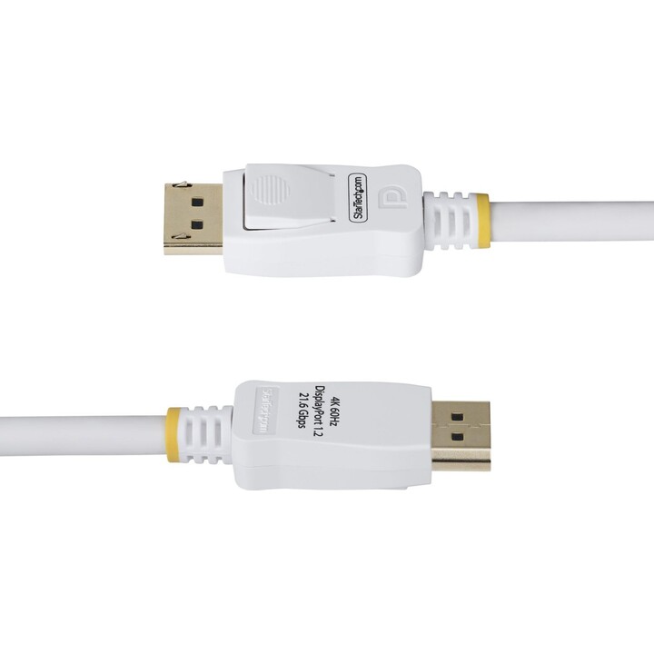 STARTECH.com DP12-CABLE-6FTW câble DisplayPort 1.2 certifié VESA blanc 1,8 m