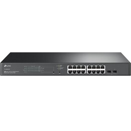 Switch TP-Link JetStream TL-SG2218P gestionado L2/L2+ Gigabit Ethernet (10/100/1000) Energy high Ethernet (PoE) 1U Negro
