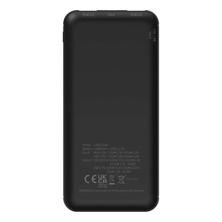Ansmann PB320PD 10000 mAh Black