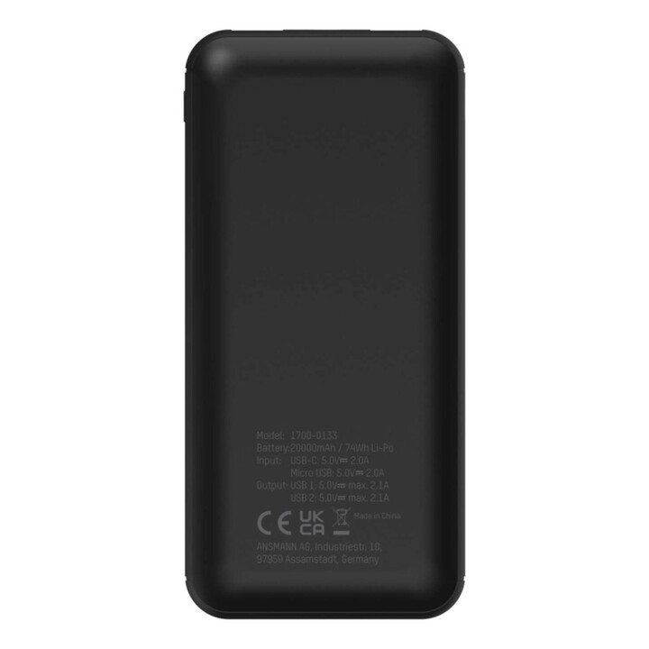 Ansmann PB212 Lithium Polymer 20000 mAh Black