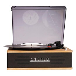 Denver VPB-262LW Belt-Drive Turntable, Black, Madeira Manual