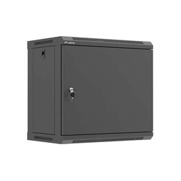 Gabinete de parede LANBERG 19" 9U 540X350 preto com porta totalmente metálica (embalado desmontado)