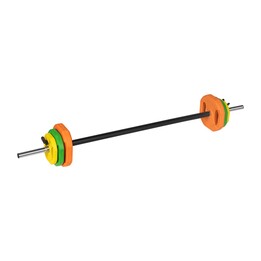 Barra plegable con pesas de hierro fundido, barra de 140 cm, set de entrenamiento de 20 kg, REBEL ACTIVE
