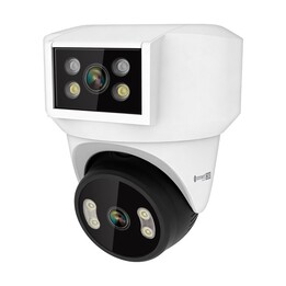 Kamera WiFi Kruger&Matz Connect C180 2x Obiektyw PTZ 360° 2K Tuya Smart Life Kolor Nocą Audio AI