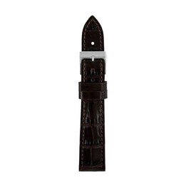 Cinturino in pelle Zeppelin, marrone scuro, 18 mm