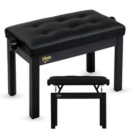 Banco para teclado de piano V-TONE PB3 BK, preto.