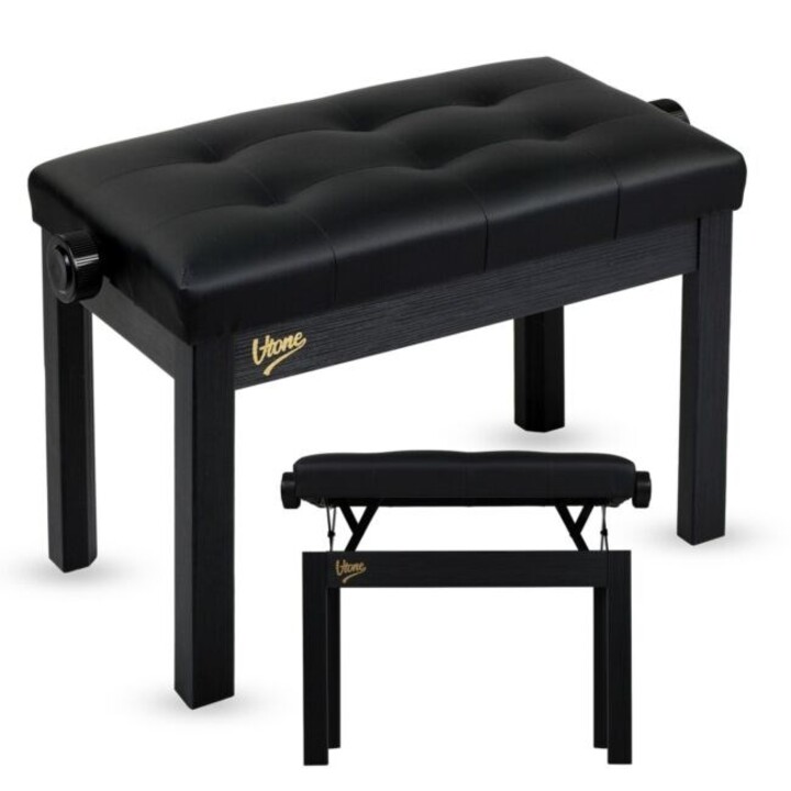 V-TONE PB3 BK Klavierbank für Keyboard schwarz gepolstert