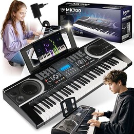 Teclado electrónico educativo portátil V-TONE MK700