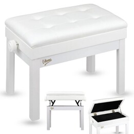 V-TONE PB2 WH ława do pianina keyboardu biała tapi
