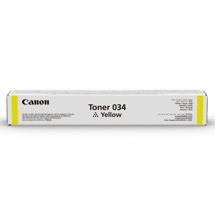 Canon 034 cartucho de tóner 1 pieza(s) Original Amarillo
