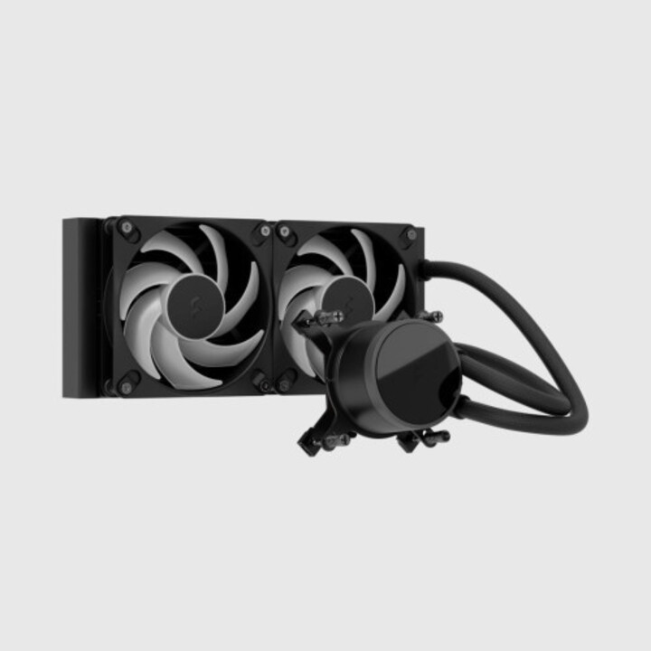 Fractal Design Radius 240 RGB Black All-in-One Liquid Cooling System Processor 12cm Black 1 Piece(s)