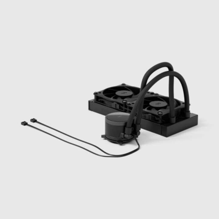 Sistema de resfriamento líquido tudo-em-um Fractal Design Radius 240 preto para processador, 12 cm, 1 unidade.