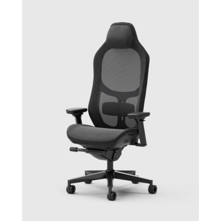 Chaise de jeu PC hybride Fractal Design Refine 2 Dark avec siège rembourré et revêtement noir