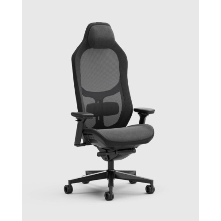 Chaise de jeu PC hybride Fractal Design Refine 2 Dark avec siège rembourré et revêtement noir