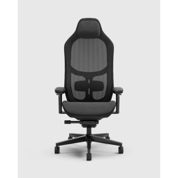 Chaise de jeu PC hybride Fractal Design Refine 2 Dark avec siège rembourré et revêtement noir