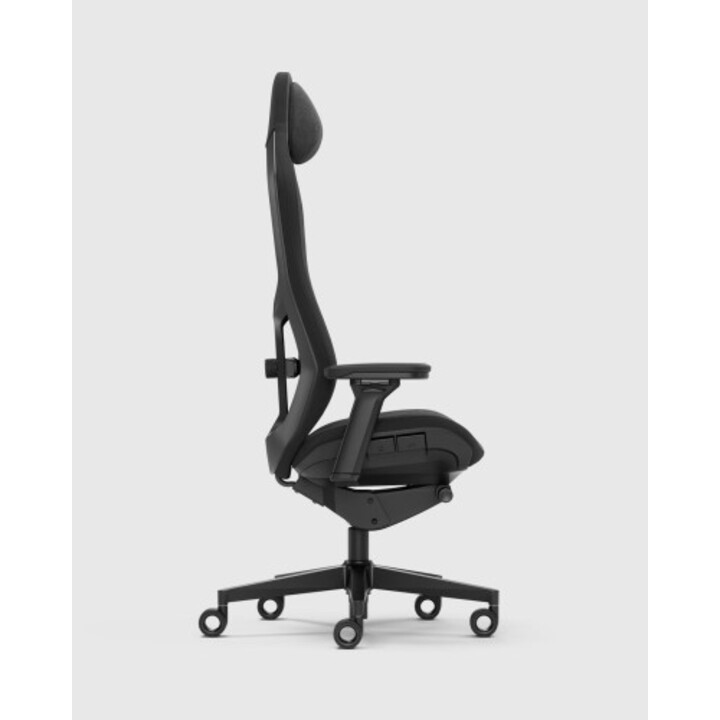 Chaise de jeu PC hybride Fractal Design Refine 2 Dark avec siège rembourré et revêtement noir
