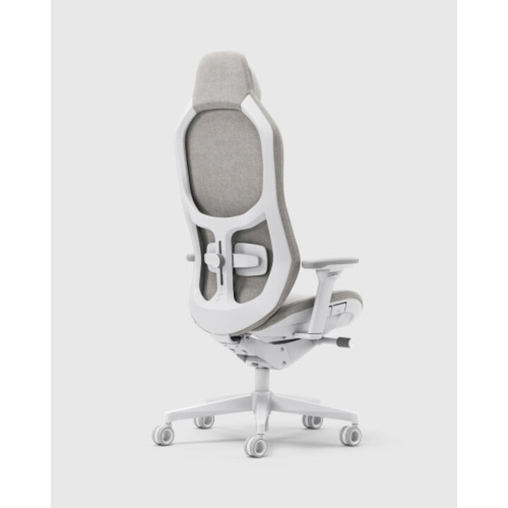 Fauteuil de jeu PC Fractal Design Refine 2 en tissu léger, assise rembourrée, revêtement gris