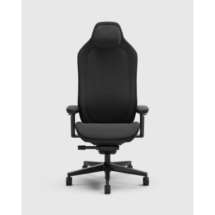 Chaise de jeu PC Fractal Design Refine 2 en tissu foncé avec assise rembourrée et revêtement noir