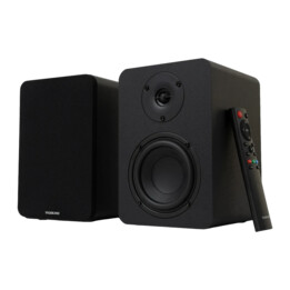 Colunas Vulkkano A4 Arc MKII Preto 60W RMS Bluetooth 5.0, HDMI ARC, Ótica
