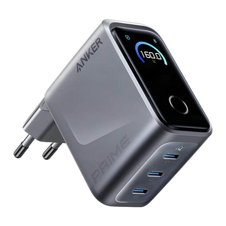 Anker Prime GaN 160W 3xUSB-C Grau